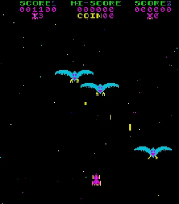 Phoenix (Taito) screen shot game playing